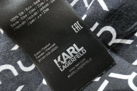 Karl lagerfeld luxusne damske satenove saty xs/s, xs
