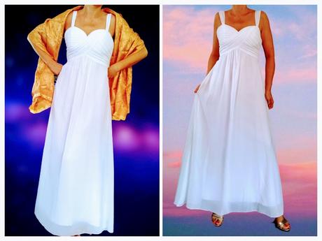 Spoločenské elegantné šifónové šaty, m