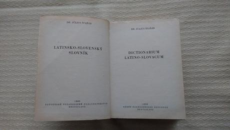 Latin-slov, slov-latin slovník, 