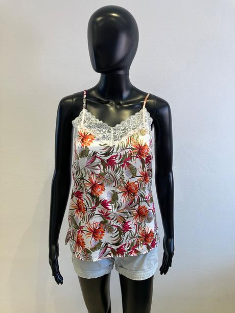 Dámska farebná blúzka s čipkou tezenis, tezenis,s