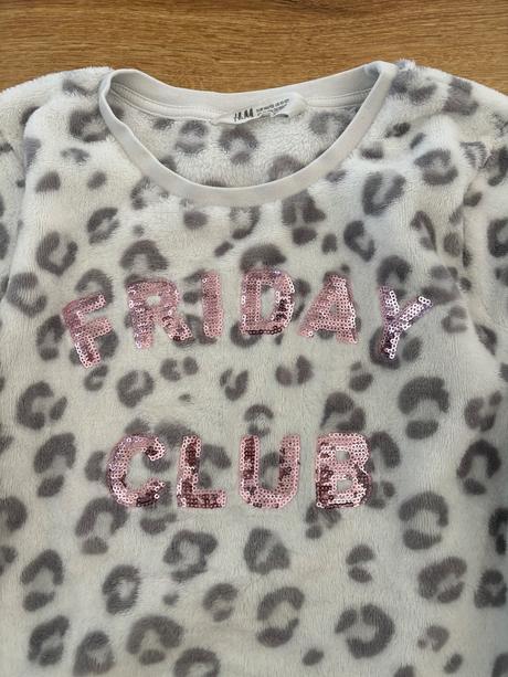Hunata vzorované leopardia mikina 146/152, h&m,146