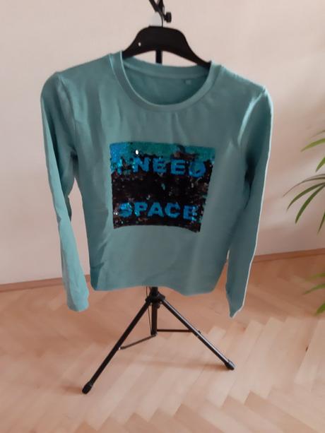 Pulóver s trblietkami, h&m,158