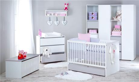 Little sky dalia white-grey komoda, 
