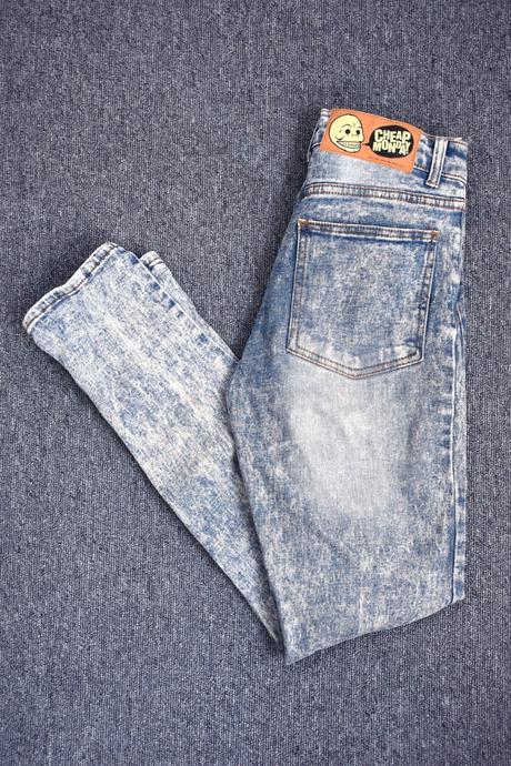 Cheap monday svetlomodre slim fit rifle xs/s pc 60, s