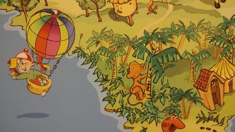 Mapa sveta obraz do detskej,