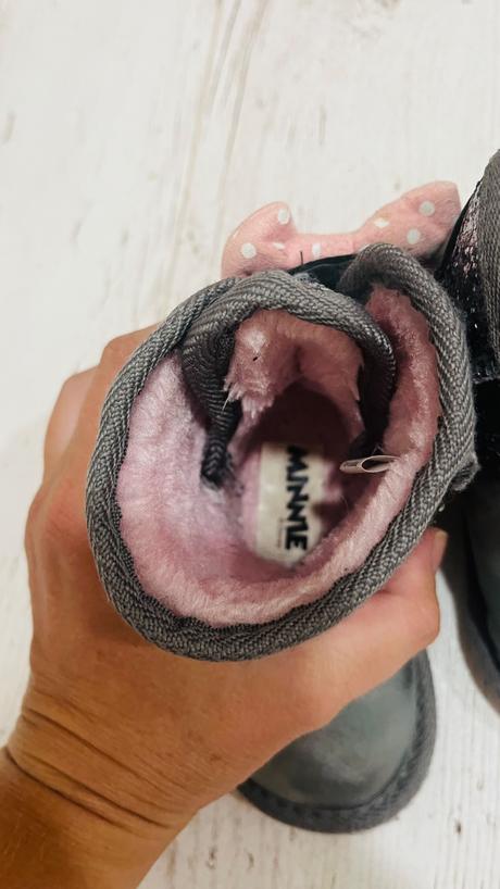 Strieborné čižmy minnie 24, 24