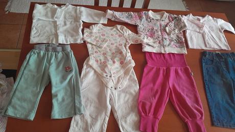 Balík oblečenia 6-9m+ponožky čiapky, 