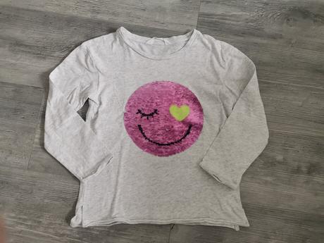 Tričko s otočnými flitrami, h&m,122