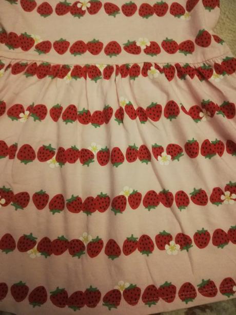 Šaty s jahôdkami, h&m,92