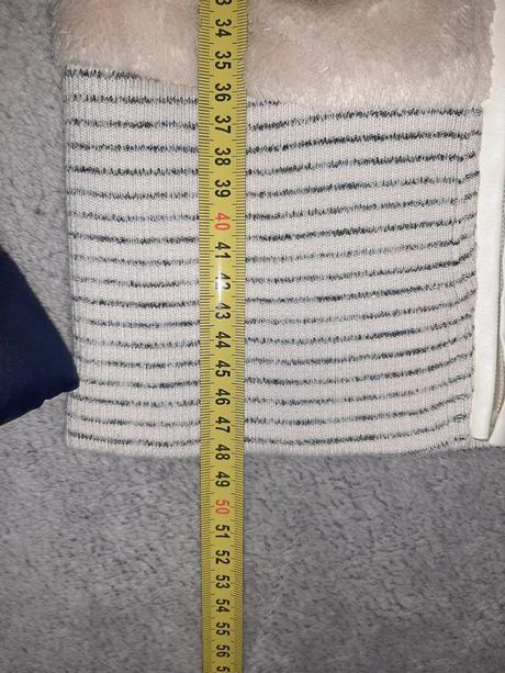 Krémová huňatá vestička, grace,128