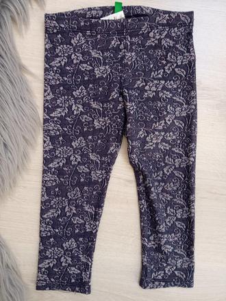 Dievčenské kvetované legíny benetton (2r.), benetton,92