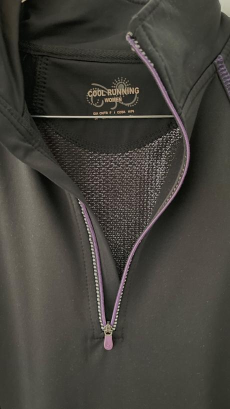 Tchibo bežecké funkčné tričko dlhý rukáv zips 34, xs