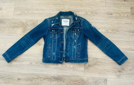 Rifľová bunda, abercrombie&fitch,l