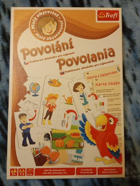 Písmená kartičky a povolania, 