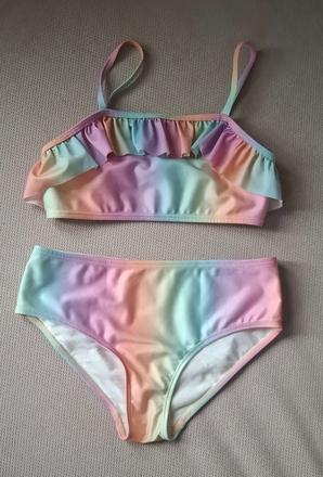 Dúhové plavky h&m 134/140 len vypraté, h&m,134