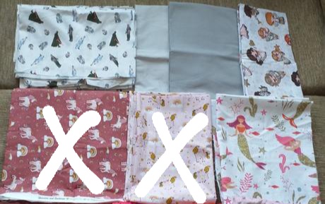 Látky bavlna, vianočné, detské, minky, vatelín,