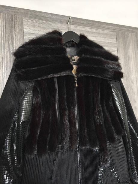 Luxusna bunda z pravej norky, m