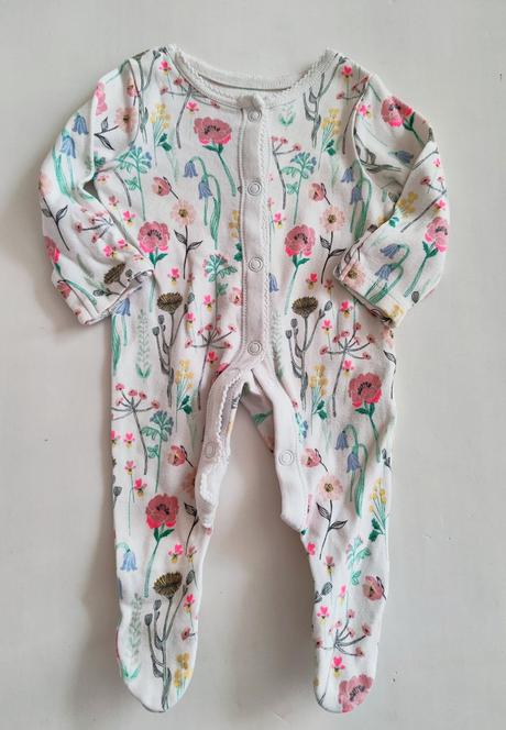 Kvetinkové pyžamko dupačky, f&f,56