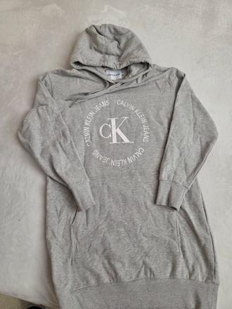 Mikinové šaty calvin klein, calvin klein,m