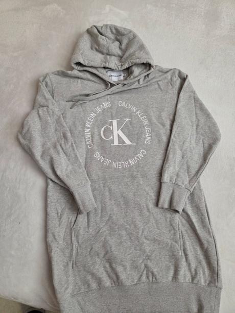Mikinové šaty calvin klein, calvin klein,m
