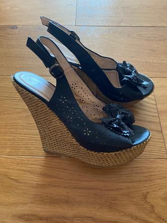 Čierne sandálky 39, 39