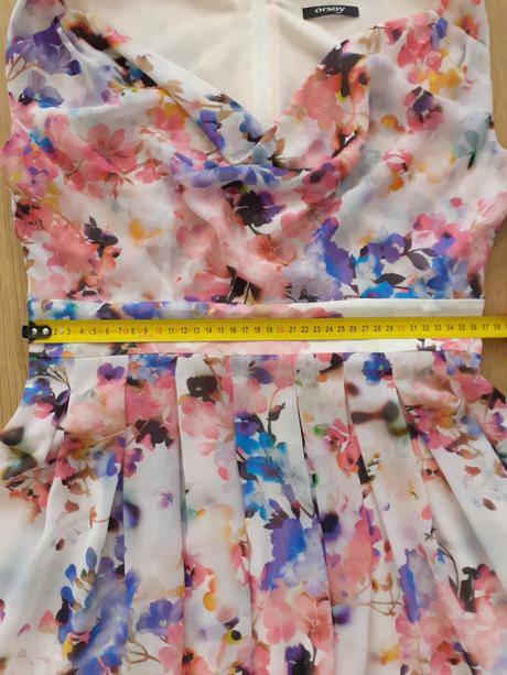 Kvetované šaty, orsay,36