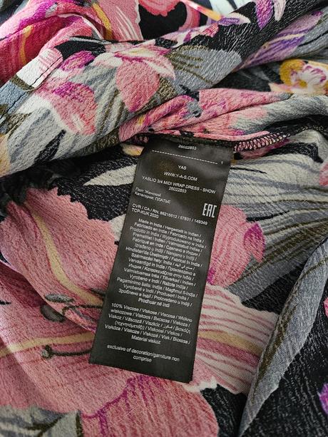 Dlhé kvetinové zavinovacie šaty yas, m