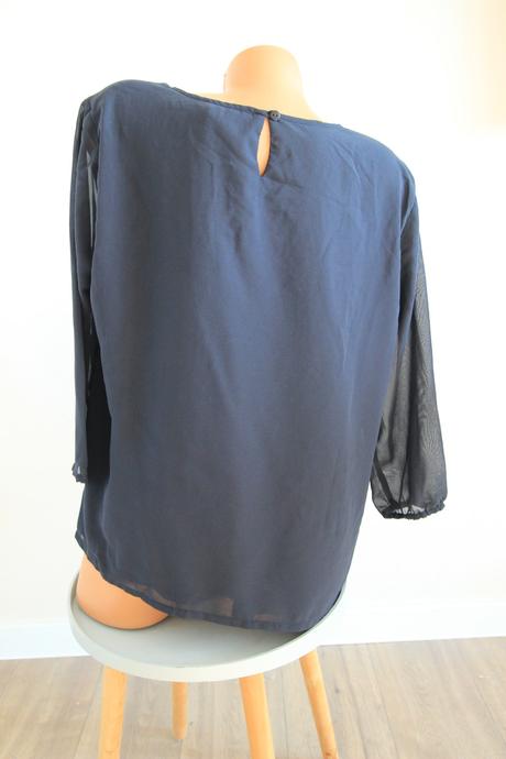 Čierna elegantná blúzka, xxl, xxl