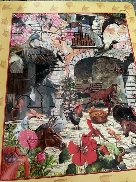 Kniha s puzzle a anglickými slovíčkami, 