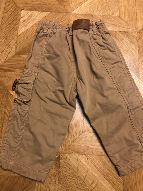 Hnedé kapsáčové nohavice, burberry,80