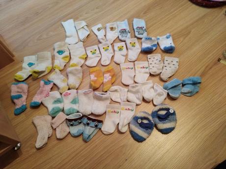 Ponožky pre bábo - cena spolu, 56