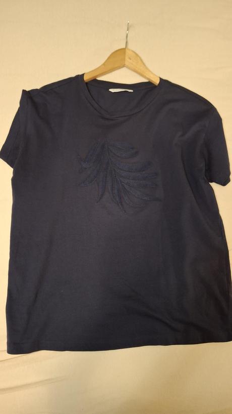 Modré bavlnené tričko s - tatuum, s