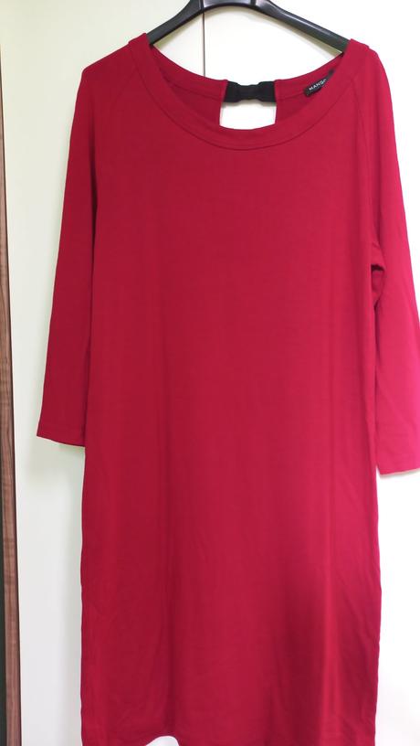 Červené šaty, mango,s