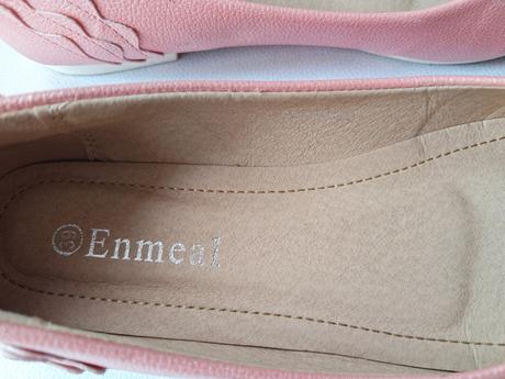 Lososová ružové balerínky, raz obute, 39