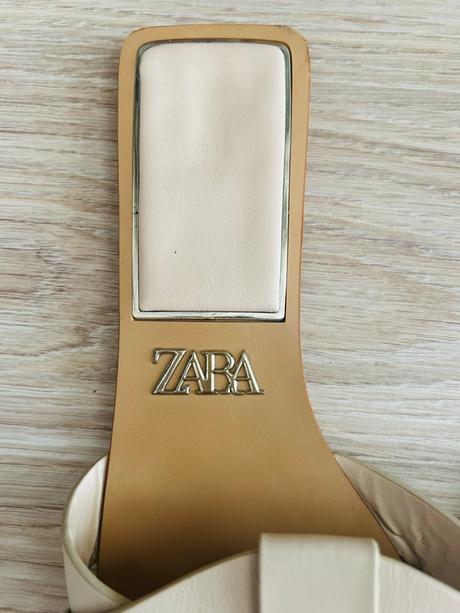 Krásne kožené šľapky značky zara, zara,38
