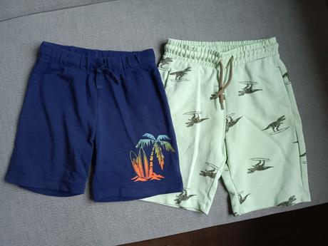 2x šortky hm, h&m,128