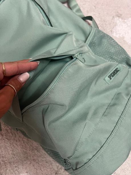 Školský ruksak pink victorias secret zelený, 