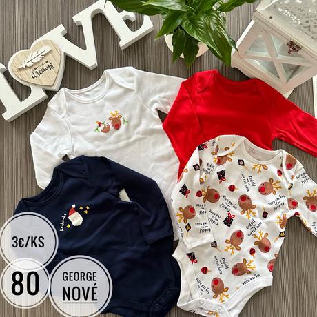 Body s krátkym aj dlhým rukávom, bodytielka, george,62 - 92