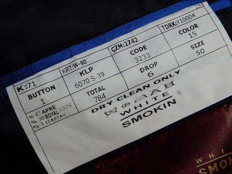 Luxusný pánsky oblek tmavomodrej farby, m