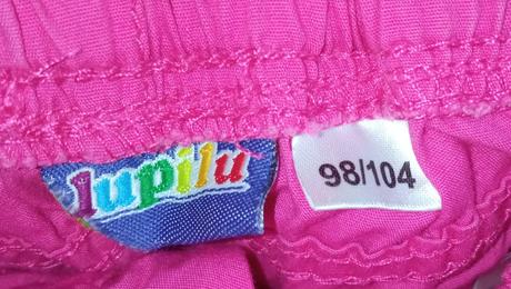 Dievčenské ružové šortky lupilu (98-104), lupilu,98