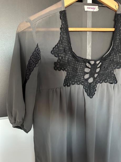 Blúzka s čipkou, orsay,s