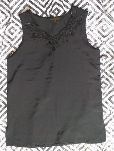 Cierny top s aplikaciou, l