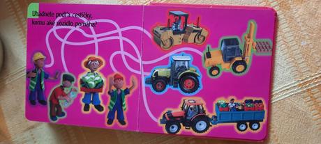 Knižka traktory - 16-16- 2,5 cm,