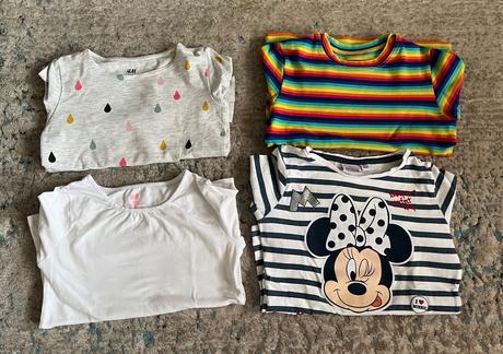 Tričká s dlhým rukávom 110/116, h&m,110