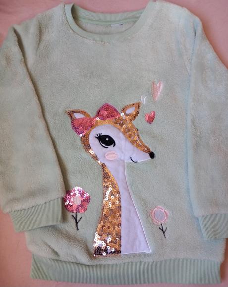 Teplá chlpatá mikina, kik,116