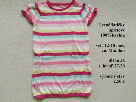Šatičky z úpletu, matalan,86