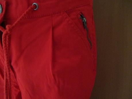 Žiarivo červené 7/8 nohavice na leto, bonprix,38