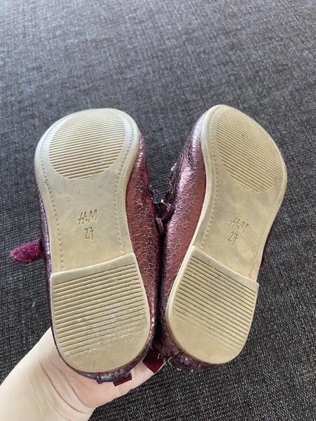 Balerínky s kovovým leskom, h&m,27