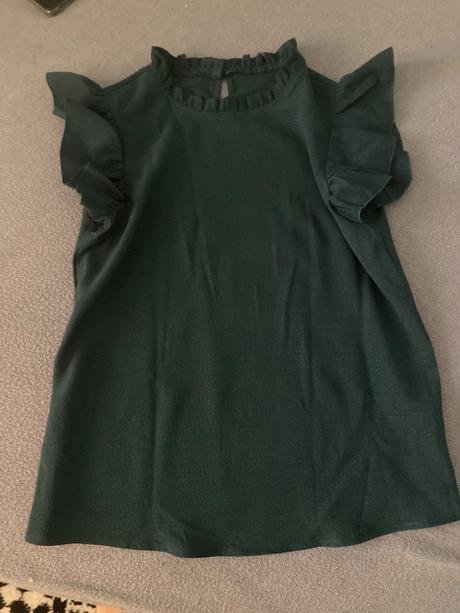 Tmavo zelená blúzka, s