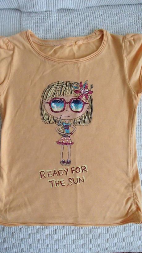 5x letné tričko pre dievčatko, cena spolu, 104